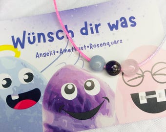 DIY Wish Bracelet - Craft your own lucky bracelet - Friendship bracelet - Gift for girlfriend - Craft kit - DIY kit for children