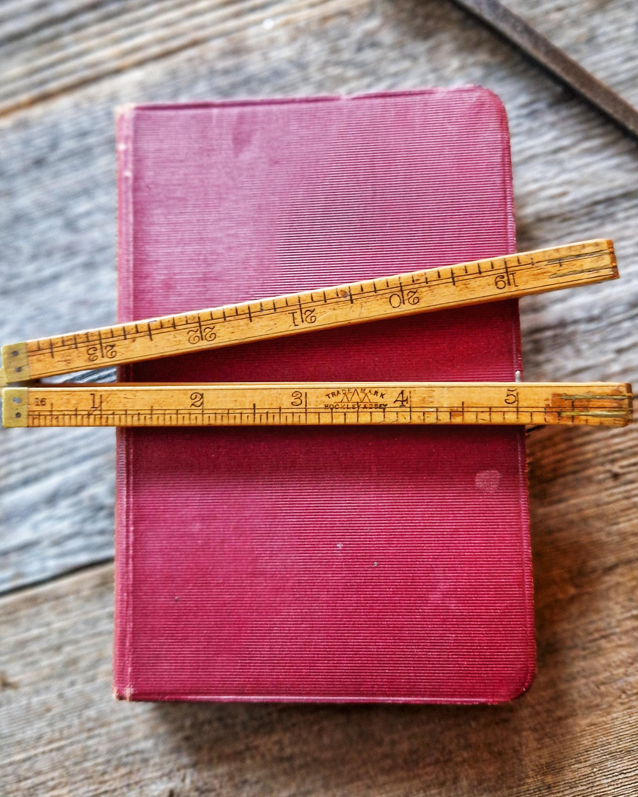 24-inch Hockley Abbey Folding Ruler No. 1157 | English Rule in Boxwood ...