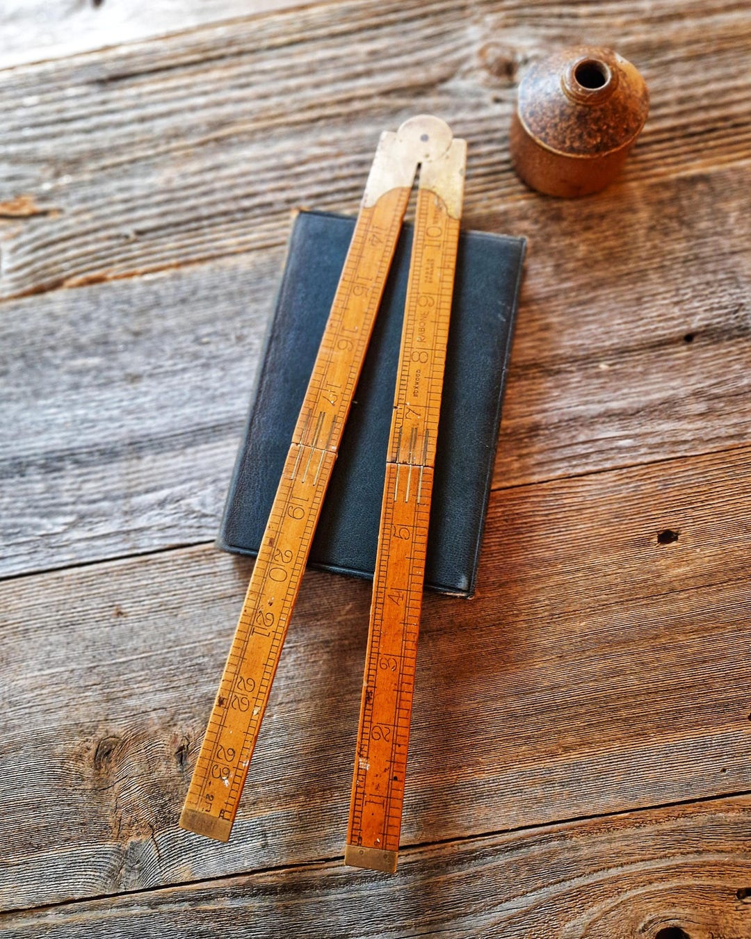 Rubin's Ruler 24-inch Rabone Folding Ruler No. 1380 | Mid-century English Tool in ...