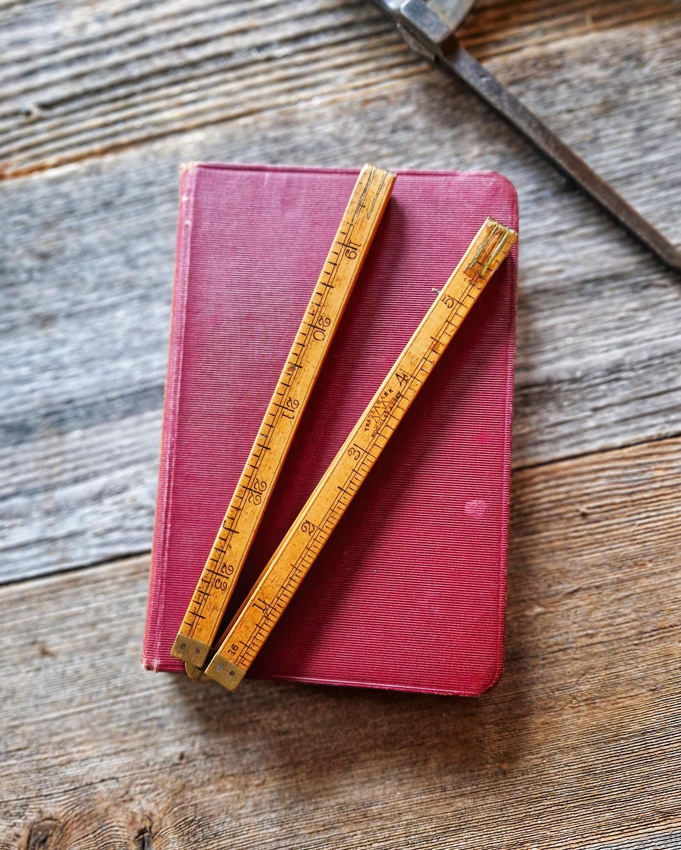 24-inch Hockley Abbey Folding Ruler No. 1157 | English Rule in Boxwood ...