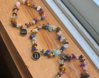 Zodiac Crystal Bracelets | Aries | Taurus | Gemini | Cancer | Leo | Virgo | Libra | Scorpio | Sagittarius | Capricorn | Aquarius | Pisces