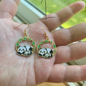 Panda Bear Earrings