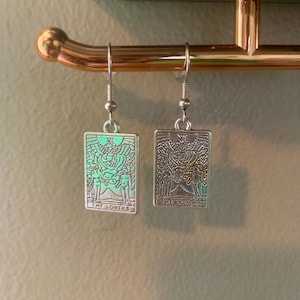 Tarot Ohrringe | Tarot Ohrringe | Gothic Ohrringe | Tarot Schmuck | Tarot-Karte Ohrringe