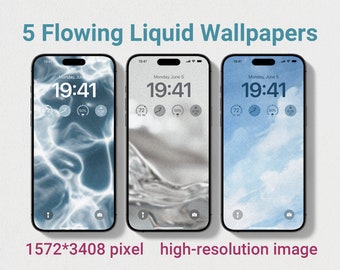 Telefon Hintergrundbilder, Fließende Flüssigkeit Telefon Hintergrundbilder, Blaue iPhone Hintergrundbilder, Moderne Stilvoller Hintergrund, Natürlicher Hintergrund, Fluid Flow Glow Art
