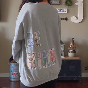Patchwork Besticktes Sweatshirt