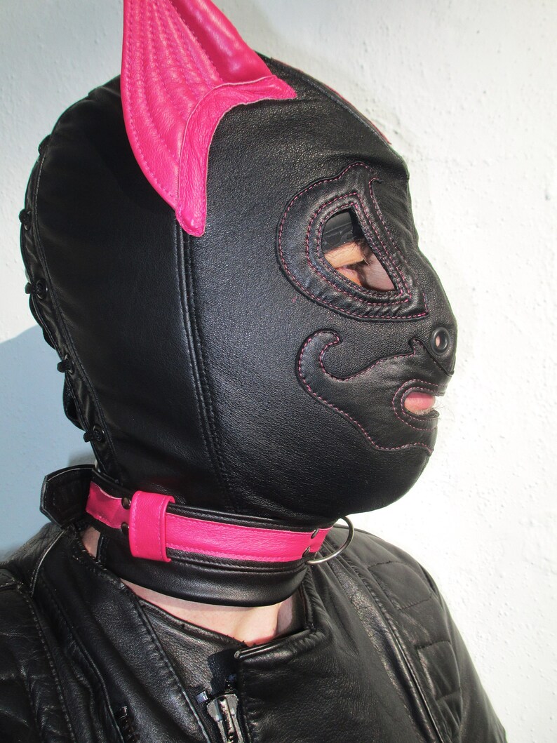 Leather Kitty Cat Full Hood Womens/ Mens for Halloween Etsy