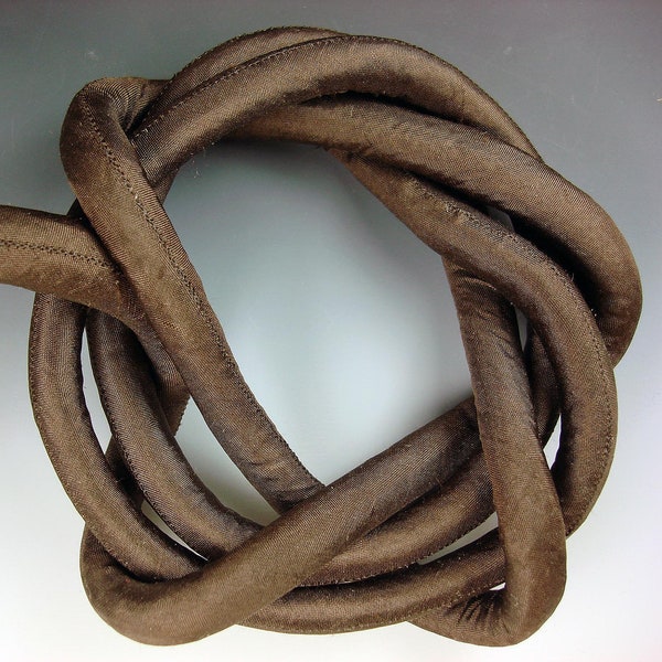 KAS Stuffed Silk Cords CHOCOLATE 25"