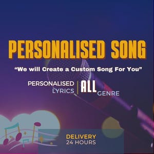Create a Custom Song | Personalized Song | Special Gift | Special Romantic Gift | Birthday Gift | Anniversary | Gift for All Occasions