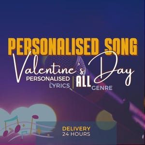 Custom Song Gift | Personalized Song | Custom Music Gift | Birthday Song | Personalized Proposal Song | Valentines Day Gift for Him And Her