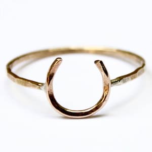 Lucky Horseshoe Ring Equestrian Ring Equestrian Jewelry Good Luck Ring