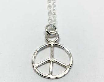 Peace Sign Necklace - Small