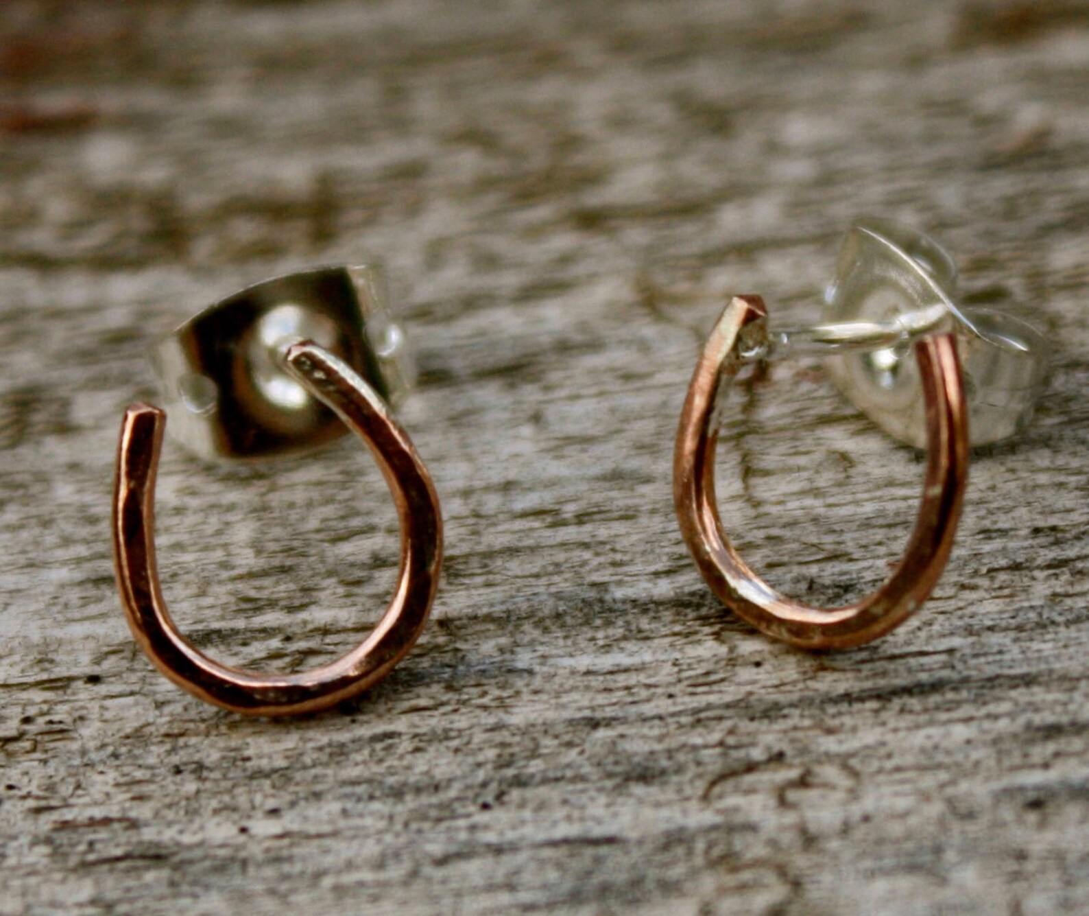 Horseshoe Earrings Horseshoe Stud Earrings Lucky Horseshoe Etsy