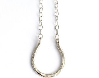 Lucky Horseshoe Necklace - Horseshoe Jewelry - Equestrian Jewelry - Equestrian Gift - Bridesmaid Jewelry - Bridesmaid Gift