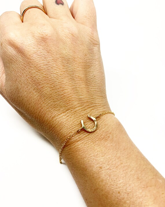 Lucky Horseshoe Bracelet Talisman Charm Bracelet Horseshoe Chain