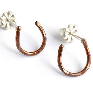 Horseshoe Earrings Horseshoe Stud Earrings Lucky Horseshoe Earrings Tiny Horseshoe Earrings Lucky Horseshoe Studs Minimalist Earrings