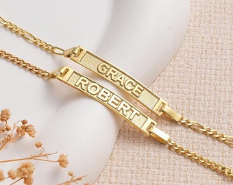 Baby Bracelet Gold - Child ID Bracelet - Baby Bracelet Silver - Baby Shower Gift - Personalized Baby ID Bracelet-Custom Baby Name Bracelet