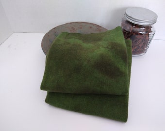 Dark Sage Fat Quarter Hand Dyed Wool - Rug Hooking, Quilting, Wool Applique, Sewing