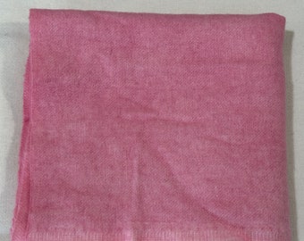 Cherry Pink Fat Quarter Hand Dyed Wool - Rug Hooking, Wool Applique, Quilting