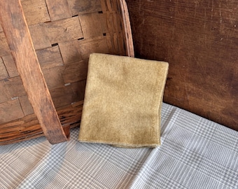 Latte Fat Quarter Hand Dyed Wool - Rug Hooking, Wool Applique, Quilting, Sewing