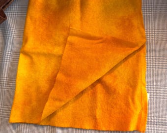Canary Yellow Hand Dyed Wool - Rug Hooking, Rug Braiding, Wool Applique, Quilting, Sewing