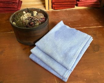 Periwinkle Fat Quarter Hand Dyed Wool - Rug Hooking, Wool Applique, Quilting