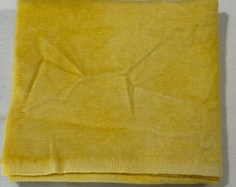 Daffodil Yellow Fat Quarter Hand Dyed Wool - Rug Hooking, Wool Applique, Quilting
