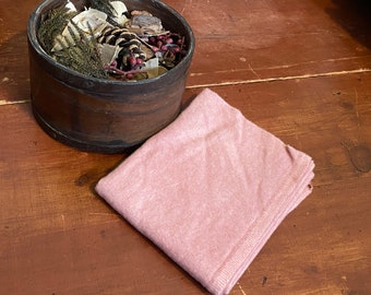 Cottage Rose Dark Fat Quarter Hand Dyed Wool - Rug Hooking, Wool Applique, Quilting