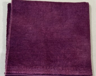 Red Violet Fat Quarter Hand Dyed Wool - Rug Hooking, Wool Applique, Quilting