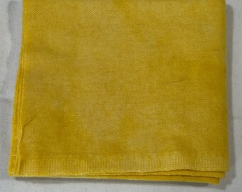 Butter Yellow Fat Quarter Hand Dyed Wool - Rug Hooking, Wool Applique, Quilting