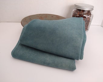 Dark Barn Blue Fat Quarter Hand Dyed Wool - Rug Hooking, Wool Applique, Quilting