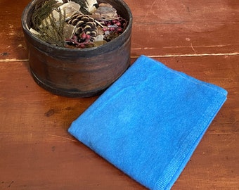 Royal Blue Light Fat Quarter Hand Dyed Wool - Rug Hooking, Wool Applique, Quilting