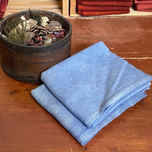 Pigeon Blue Fat Quarter Hand Dyed Wool - Rug Hooking, Wool Applique, Quilting