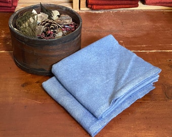 Pigeon Blue Fat Quarter Hand Dyed Wool - Rug Hooking, Wool Applique, Quilting