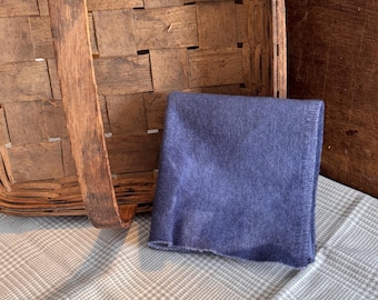 Pigeon Blue Dark Quarter Hand Dyed Wool - Rug Hooking, Wool Applique, Quilting