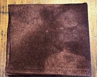 Grape Jam Fat Quarter Hand Dyed Wool - Rug Hooking, Wool Applique, Quilting