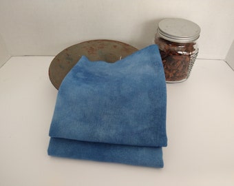 Cerulean Dark Fat Quarter Hand Dyed Wool - Rug Hooking, Wool Applique, Quilting