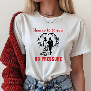 永遠のシャツ、面白い婚約ギフト、花嫁になる人へのTシャツ、未来の妻へのウェディングシャツ、カップルお揃いTシャツ