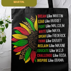 Inspirational Cotton Canvas Tote Bag Eco-Friendly Grocery Bag, Motivational Market Tote, Unique Gift for Women, Reusable Shopping