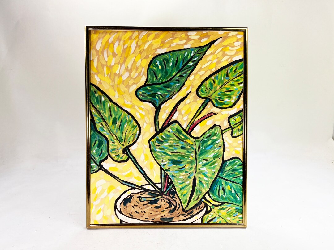 Philodendron House Plant Giclee Wall Art Print / 8x10 or 5x7 in / by ...