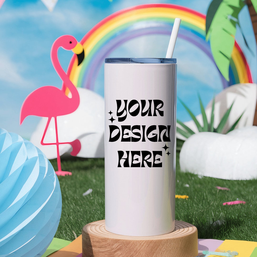 Skinny Tumbler Mockup ,thermal Cup White,20 Oz,blank White Tumbler ...