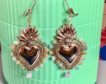 Virgincita Sacred Heart Earrings
