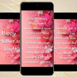 Tarjeta digital del Día de la Madre Tarjeta virtual animada del Día de la Madre Tarjeta electrónica de felicitación del Día de la Madre con descarga instantánea