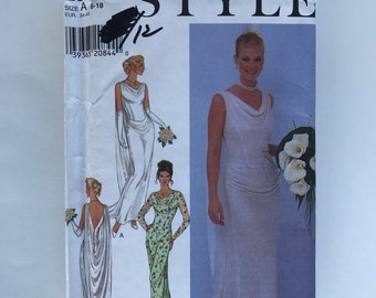 Cowl Dress Pattern Etsy