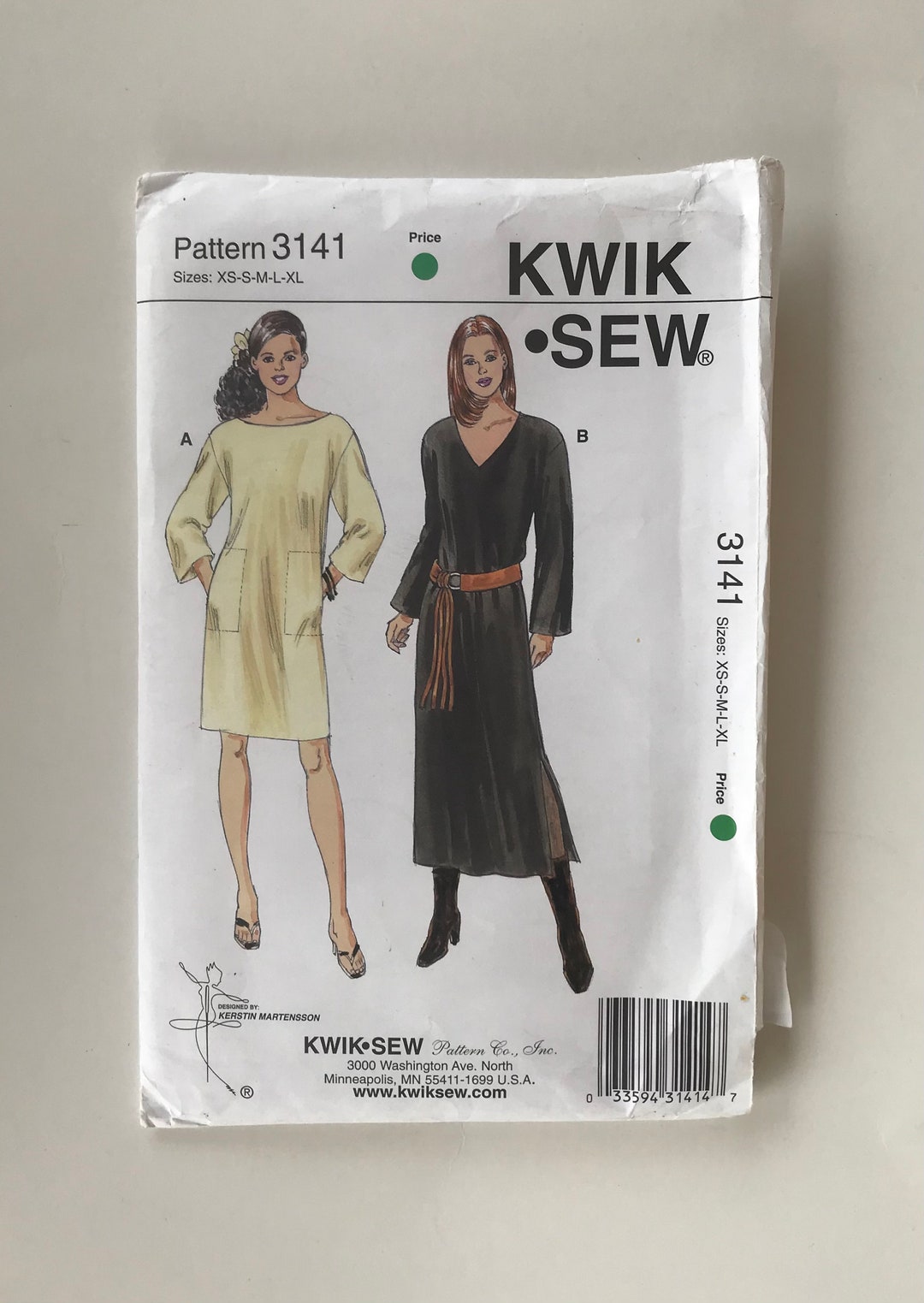 2000s UNCUT Kwik Sew Sewing Pattern 3141 / Womens Straight Fit - Etsy