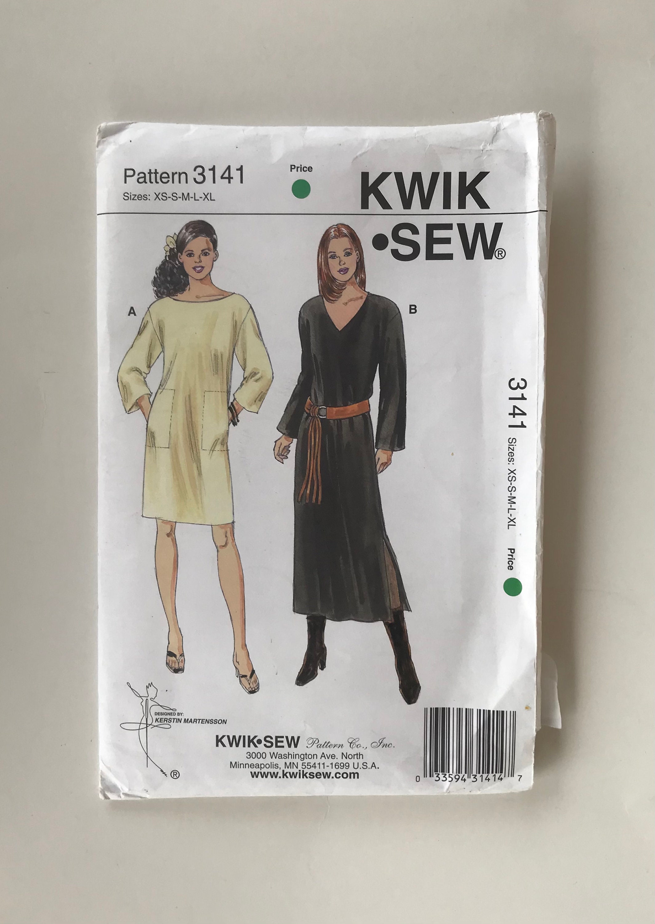 Kwik Sew 716 Half Slip in three lengths Size: S-XL Uncut Sewing