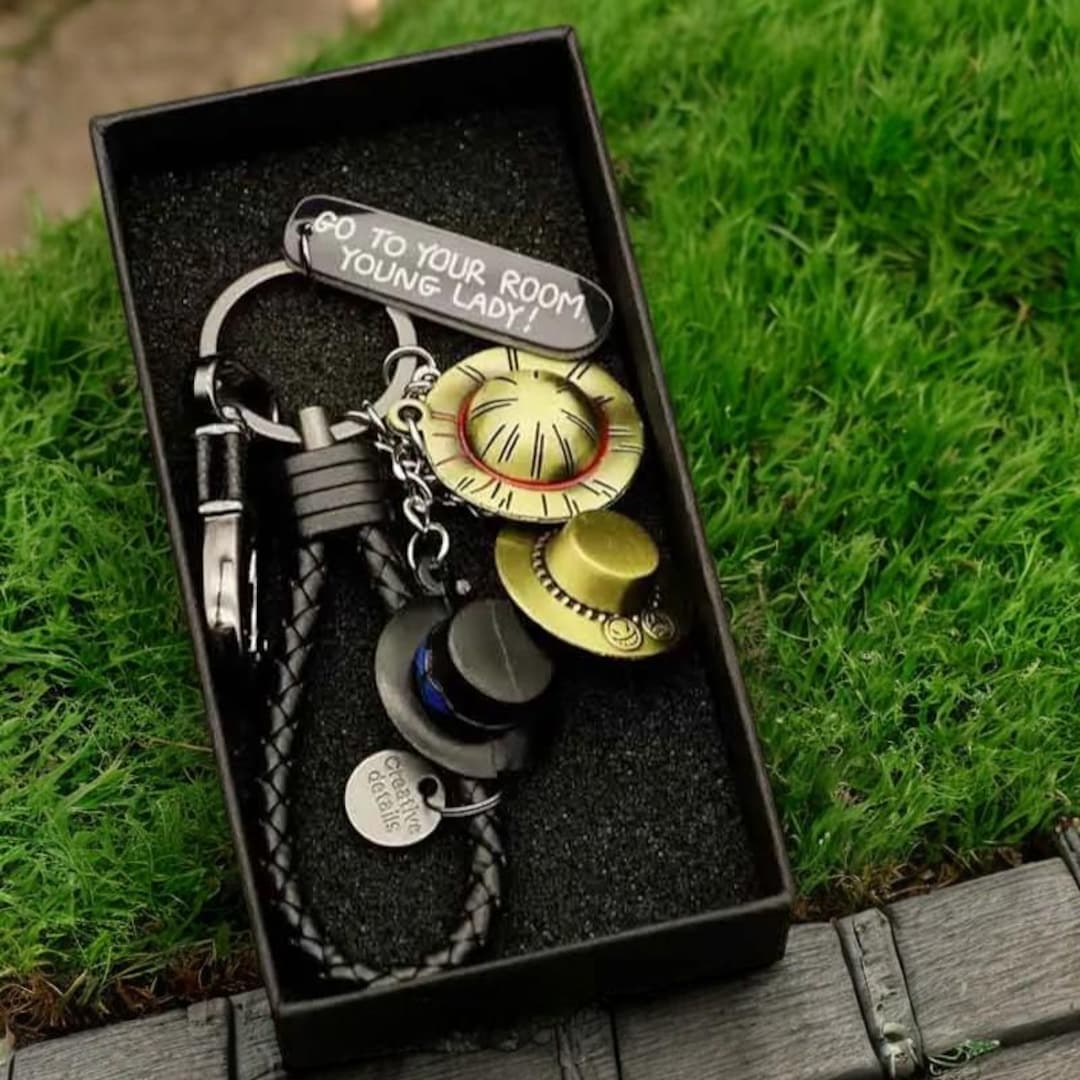 Keychain With Wanted Poster Design Metal and Leather Cord, 8 Styles ...