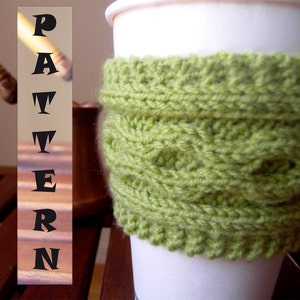 Knitting Pattern, Cup Cozy Pattern, Coffee Cozy Pattern, Mug Cozy Pattern, Tea Cozy Pattern, Easy Knitting Pattern, Coffee Sleeve Pattern
