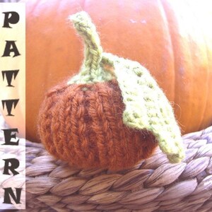 Pumpkin Amigurumi PDF Kniting Pattern, Pumpkin Stuffed Toy Pattern to Knit - Instant Download