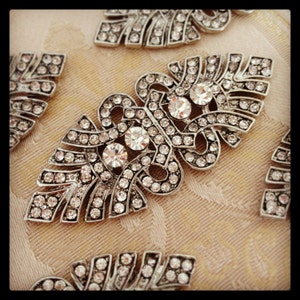 Art deco rhinestone brooch crystal brooch , wedding brooch, bridal shoe-clips, art deco brooch