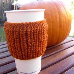 KNITTING PATTERN,  Cup Cozy Patter,  Coffee Cozy Pattern, Mug Sleeve Pattern to Knit,  Instant Download